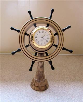 Ships wheel clock by Bill Burden